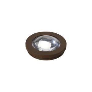 Gullo Dome Acrylic Shade (I), Clear/Frosted/Dark Brown Trim