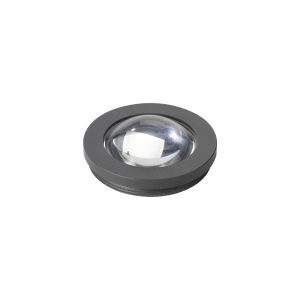 Gullo Dome Acrylic Shade (I), Clear/Frosted/Grey Trim