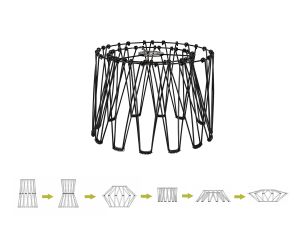 Flexa, 40cm Non-Electric Matt Black Adjustable & Flexible Shade