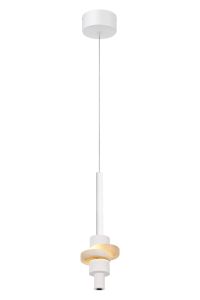 Betty Single Pendant, 7W LED, 3000K, 840lm, White/Faux Alabaster, 3yrs Warranty