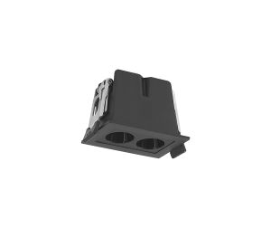 Blau Linear Recessed Spotlight 2 Light, 6W LED, 3000K, 360lm, Cut Out: L:60mm x W:40mm, Black, Driver Included, 3yrs Warranty