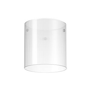 Brandroot Ribbed 140 x 150mm Glass, Narrow Inner Lines, Clear