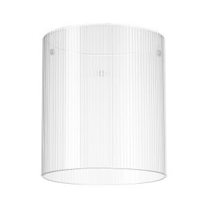 Brandroot Ribbed 180 x 200mm Glass, Narrow Inner Lines, Clear