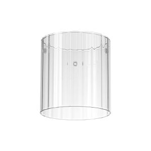 Brandroot Ribbed 140 x 150mm Glass, Wide Inner Lines, Clear