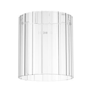 Brandroot Ribbed 180 x 200mm Glass, Wide Inner Lines, Clear