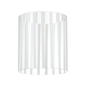 Brandroot Ribbed 180 x 200mm Glass, Wide Inner Lines, Frosted/Clear