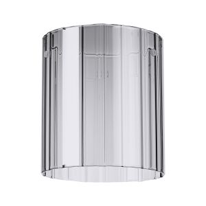 Brandroot Ribbed 180 x 200mm Glass, Wide Inner Lines, Smoke