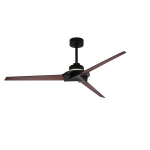 Brisa Mini 150cm 20W LED Dimmable Ceiling Light With Fan, 2700-5000K Remote & APP Control, Black/Wood, Reversible Blades, 1400lm, IP44, 5yrs Warranty
