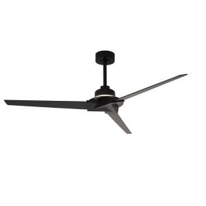Brisa Mini 150cm 20W LED Dimmable Light With Reversible Fan, 2700-5000K Remote & APP Control, Black, Reversible Blades, 1400lm, IP44 5yrs Warranty
