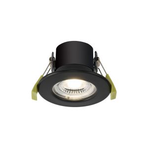 Byron 5W, Triac Dimmable 3CCT 3000K/4000K/5500K LED Fire Rated Downlight, Matt Black, Cut Out: 60mm, 550lm, IP65, DRIVER INC, 60° Deg, 5yrs Wrnty