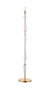Arena Floor Lamp WITHOUT SHADE, 1 Light E27, French Gold/Clear Crystal