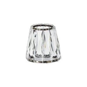 Arena 12.5x11.5cm Screw On Shade (A), Antique Brass Clear Crystal