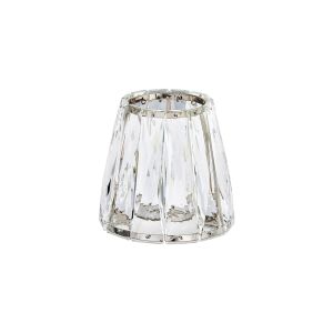 Arena 12.5x11.5cm Screw On Shade (A), Polished Nickel Clear Crystal