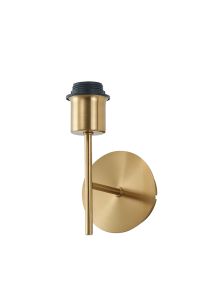 Carlton 1 Light Switched Wall Lamp Without Shade, E27 Antique Gold