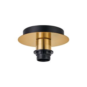 Carrie 15cm Antique Gold 1 Light E27 Universal Flush Ceiling (FRAME ONLY), Suitable For A Vast Selection Of Shades