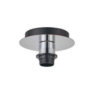 Carrie 15cm Polished Chrome 1 Light E27 Universal Flush Ceiling (FRAME ONLY), Suitable For A Vast Selection Of Shades