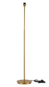 Carrie Antique Gold E27 Universal Floor Lamp, Suitable For A Vast Selection Of Shades
