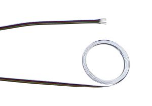 Cavo 1m 6 Core 0.5mm (20 AWG) Cable Suitable For RGB CCT LED Strip (qty ordered will be supplied as one continuous length)