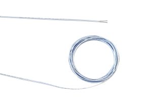 Cavo 1m 2 Core Figure 8 0.5mm (20 AWG) White Cable Suitable For Wiring LED Items (qty ordered will be supplied as one continuous length)