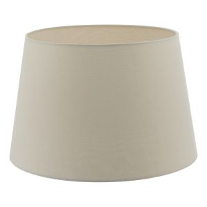 Cezanne E27 Taupe Faux Silk Tapered 35cm Drum Shade (Shade Only)
