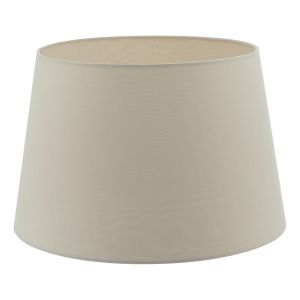 Cezanne E27 Taupe Faux Silk Tapered 35cm Drum Shade (Shade Only)