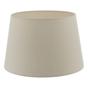 Cezanne E27 Taupe Faux Silk Tapered 45cm Drum Shade (Shade Only)