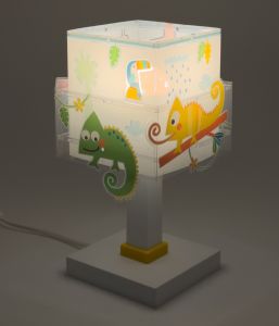 HAPPY JUNGLE Childrens Table Lamp Multicolor 1xE14