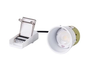 Mila, 5/8W, Triac Dimmable 4CCT LED Fire Rated Downlight, WITHOUT FASCIA, Cut Out: 70mm, 800lm, 60° Deg, IP65, 5yrs Warranty