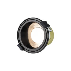 Mila, 5/8W, Triac Dimmable 4CCT LED Fire Rated Downlight, Black Chrome Inner, Cut Out: 70mm, 800lm, 60° Deg, IP65, 5yrs Warranty