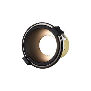 Mila, 5/8W, Triac Dimmable 4CCT LED Fire Rated Downlight, Black Inner & Black Chrome Trim, Cut Out: 70mm, 800lm 60° Deg IP65, 5yrs Warranty