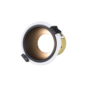 Mila, 5/8W, Triac Dimmable 4CCT LED Fire Rated Downlight, Black Inner & White Trim, Cut Out: 70mm, 800lm, 60° Deg, IP65, 5yrs Warranty