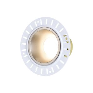Mila, 5/8W, Triac Dimmable 4CCT LED Fire Rated Downlight, Trimless Satin Nickel Inner, Cut Out: 70mm, 800lm, 60° Deg, 5yrs Warranty
