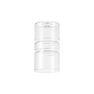 Zenth 12x20cm Clear Ribbed Sculptured Cylinder Glass (AF), Shade