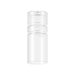 Zenth 12x28cm Clear Ribbed Sculptured Cylinder Glass (AF), Shade