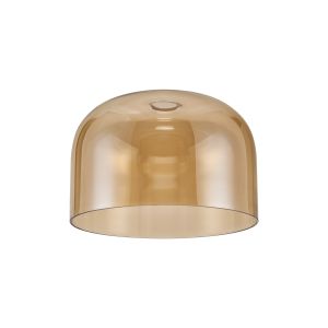 Zenth 30x17cm Amber Plated Cloche Glass (K), Shade