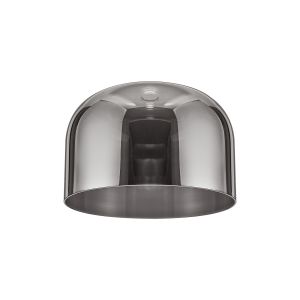 Zenth 30x17cm Smoke Plated Cloche Glass (K), Shade