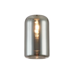 Zenth 18x30cm Smoke Plated Cylinder Glass (50MM TOP HOLE) (B), Shade