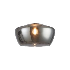 Zenth 30x16.5cm Smoke Plated Trapezium Glass (E), Shade