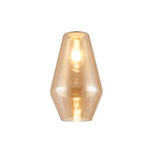 Zenth 18x29cm Amber Plated Kite Glass (F), Shade