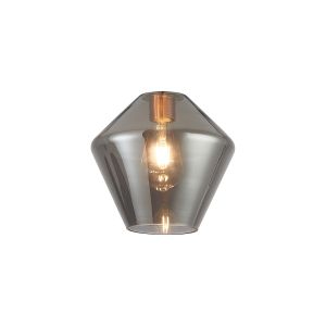 Zenth 23x21.5cm Smoke Plated Diamond Glass (H), Shade