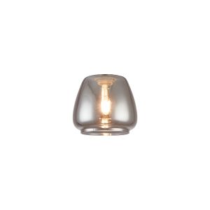 Zenth 16x14cm Smoke Plated Jar Glass (J), Shade