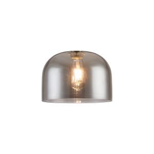 Zenth 24x17cm Smoke Plated Cloche Glass (K), Shade