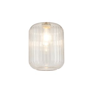 Zenth 20x25.5cm Clear Ribbed Cylinder Glass (P), Shade
