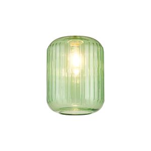 Zenth 20x25.5cm Green Ribbed Cylinder Glass (P), Shade