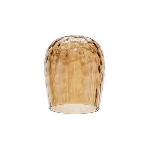 Zenth 15x18.5cm Amber Plated Ripple Wine Glass (R), Shade