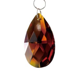 Crystal Pendalogue Without Ring Amber 38mm