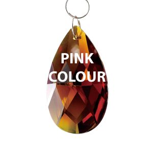 Crystal Pendalogue Without Ring Pink 38mm