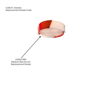 Dakota Shade Medium Red Acrylic