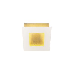 Dalia 14cm Wall Lamp, 12W LED, 3000K, 840lm, Gold/White, 3yrs Warranty