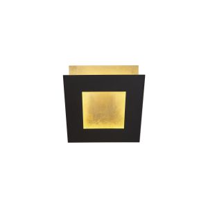 Dalia 14cm Wall Lamp, 12W LED, 3000K, 840lm, Gold/Black, 3yrs Warranty